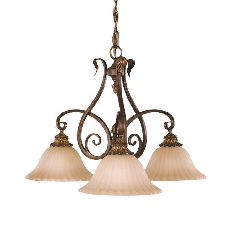 Feiss Sonoma Valley 3 Light Tortoise Shell Chandelier
