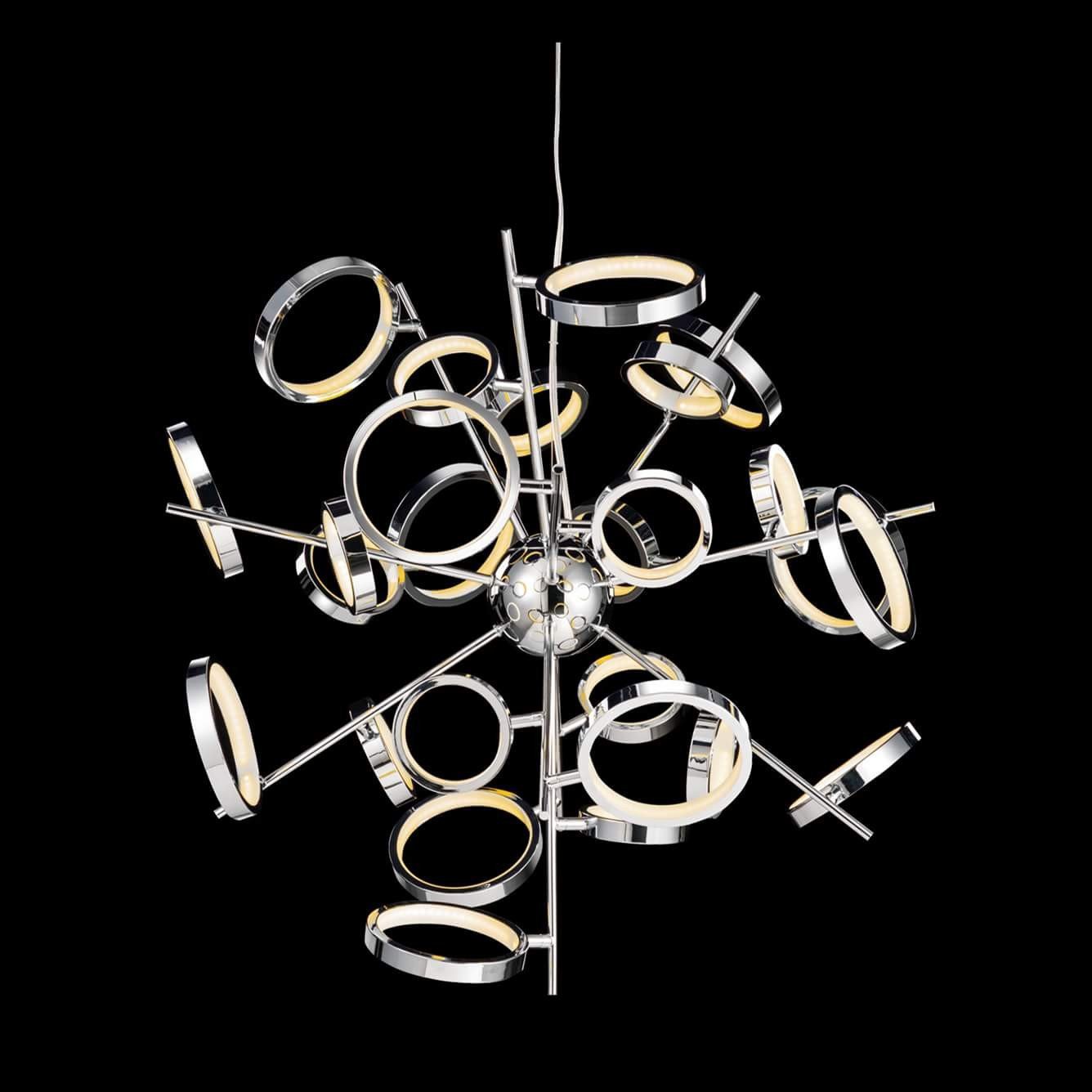 Illuminati Meridian LED Chrome Twenty-Six Ring Chandelier MD13022003-26A