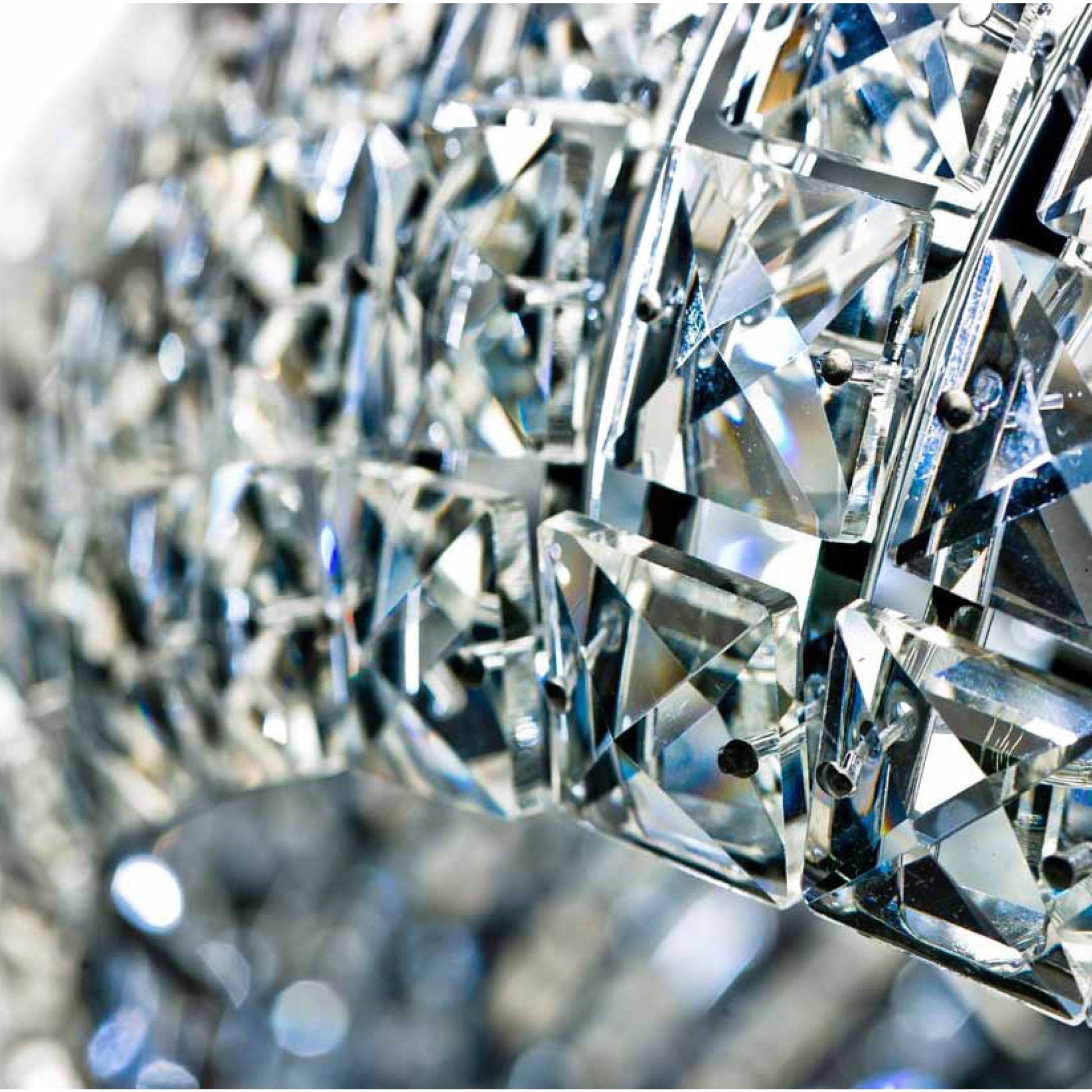 Azzardo Sophia 3 Light Chrome Acrylic Chandelier 5024-3P