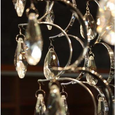 Azzardo Tears 6 Light Crystal Glass Pendant Chandelier Close MB80053-12