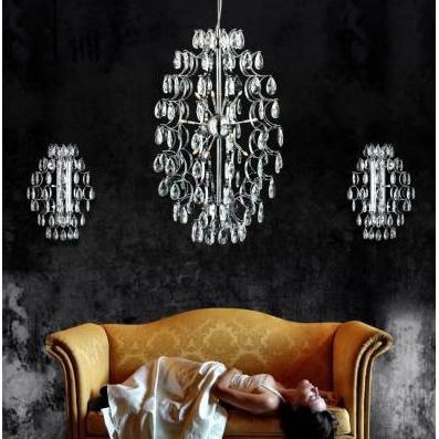 Azzardo Tears 6 Light Crystal Glass Pendant Chandelier Living Room MB80053-12