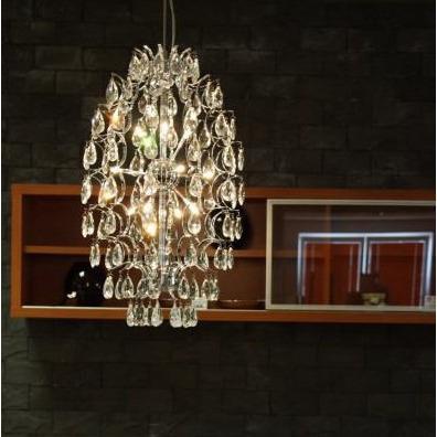 Azzardo Tears 6 Light Crystal Glass Pendant Chandelier Room MB80053-12