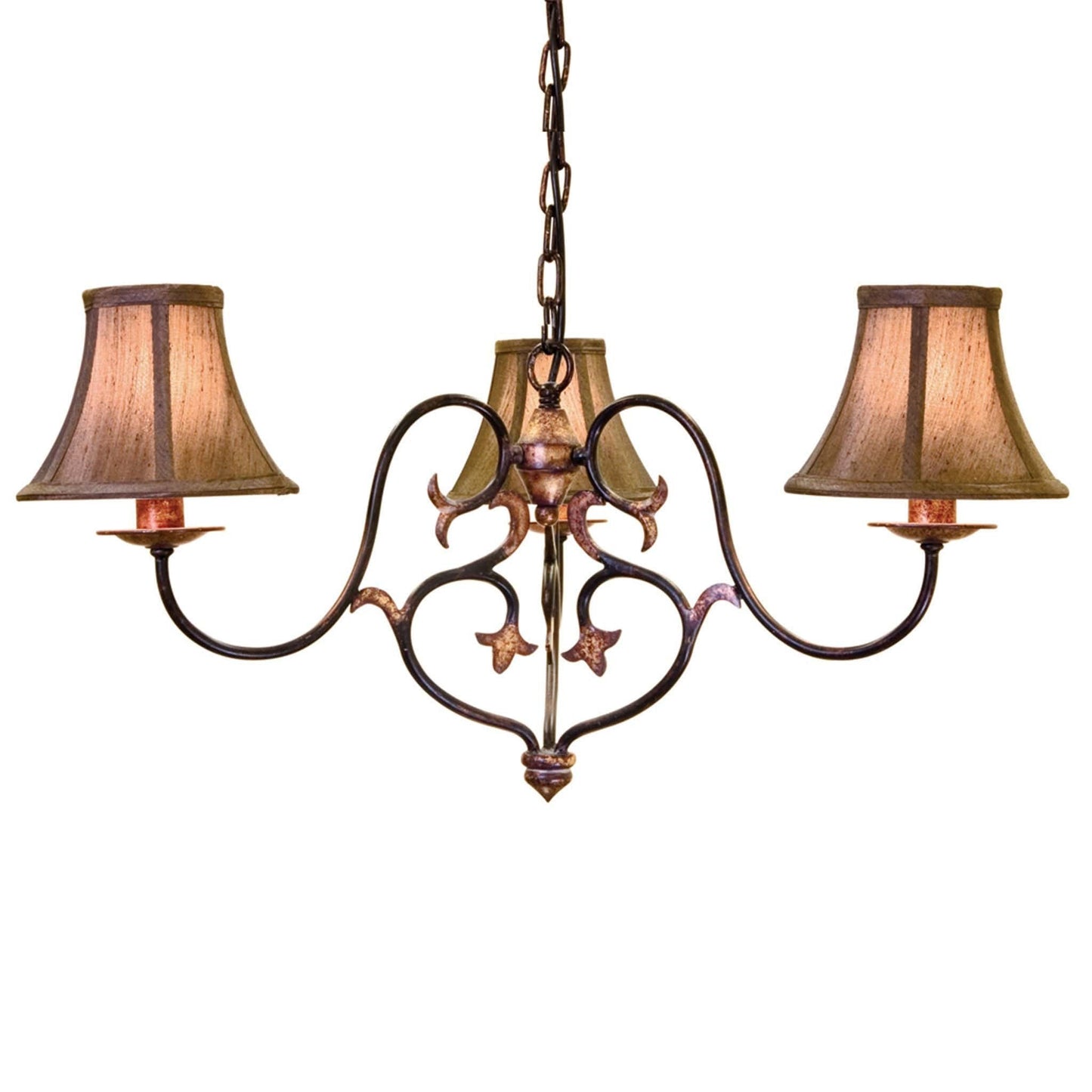 Elstead Coniston 3 Light Burnished Gold Chandelier CN3 BUR/GOLD