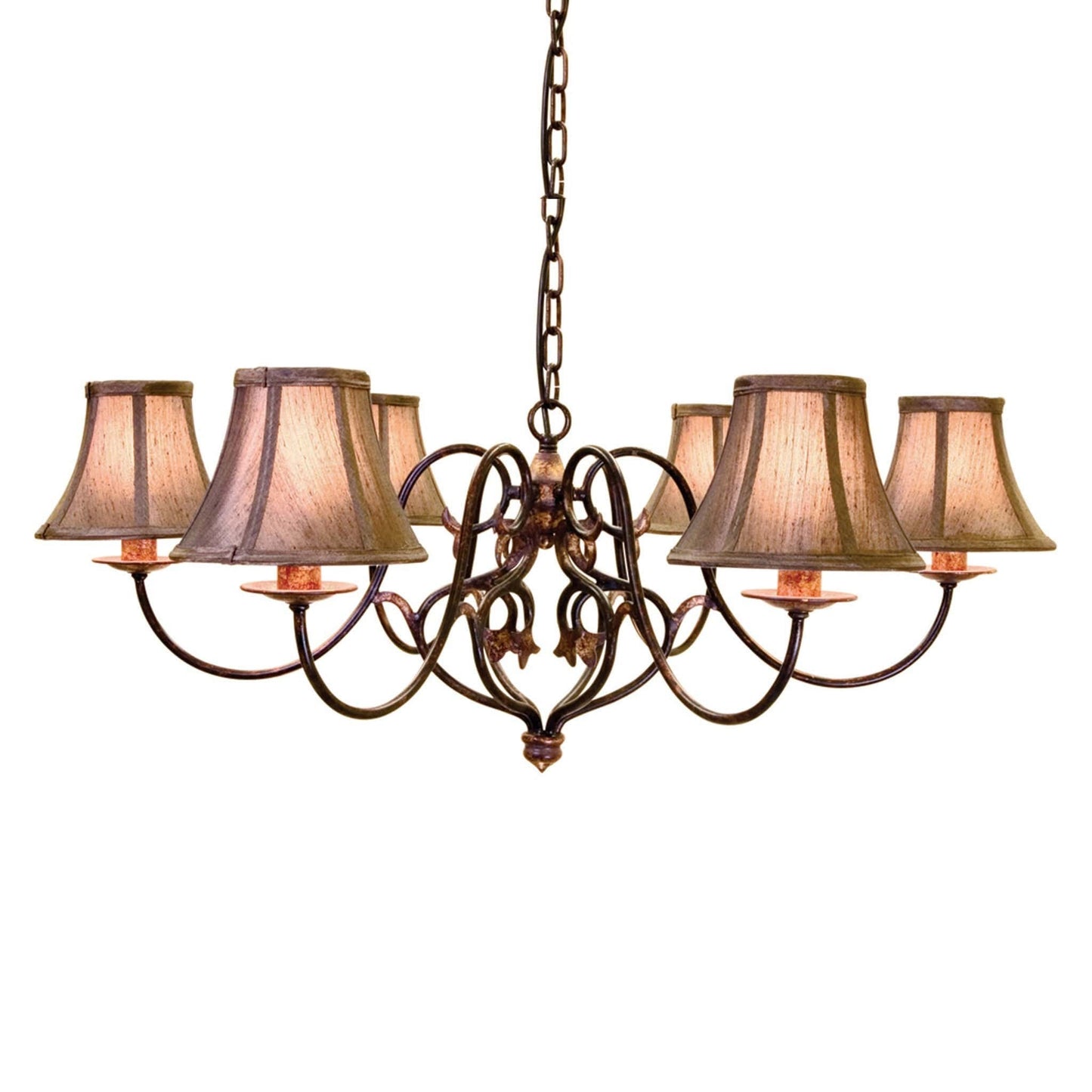 Elstead Coniston 6 Light Burnished Gold Chandelier CN6 BUR/GOLD