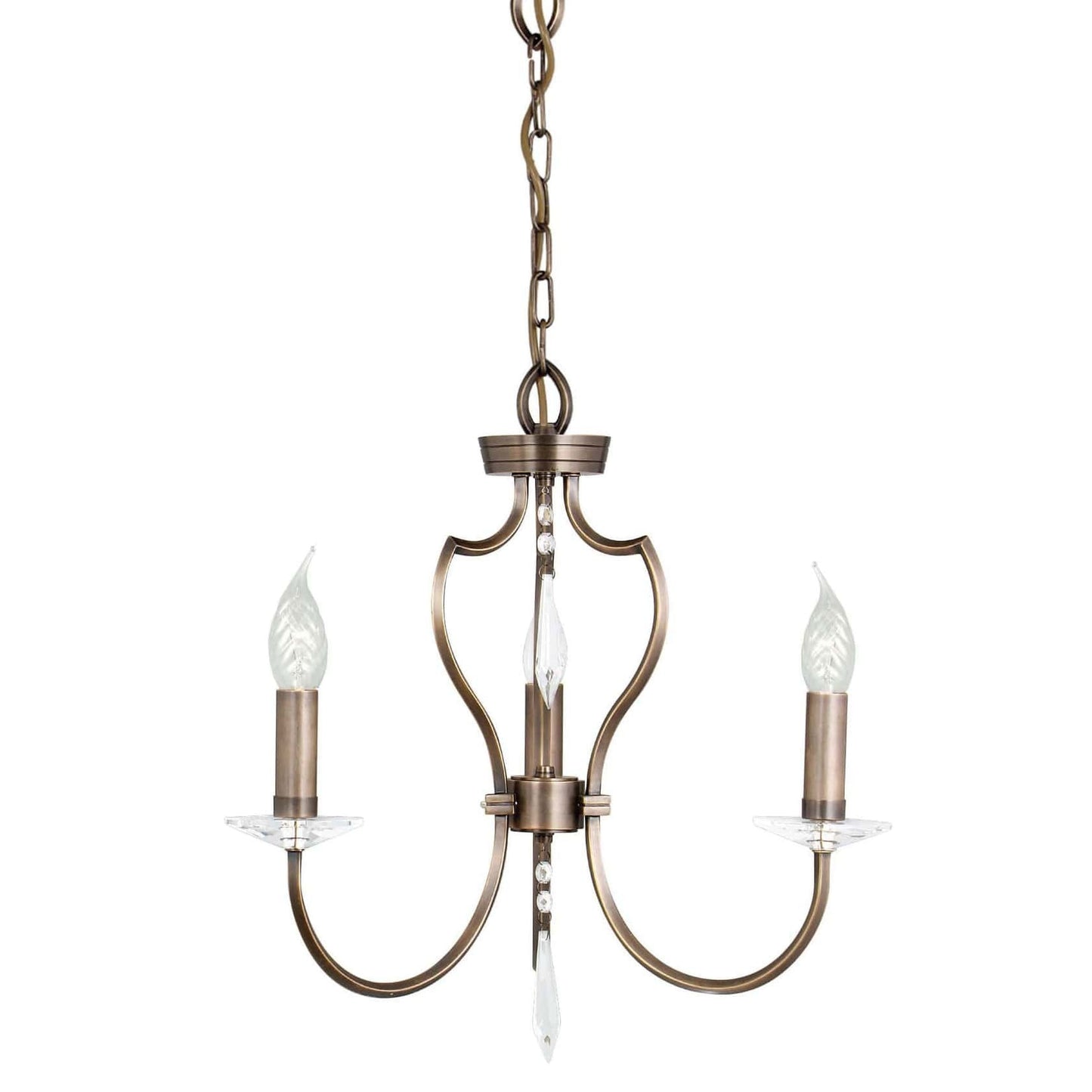 Elstead Pimlico 3 Light Dark Bronze Candle Chandelier PM3 DB