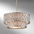 Feiss Lucia 6 Light Burnished Silver Pendant Chandelier
