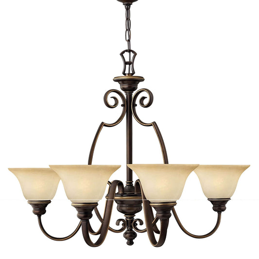 Hinkley Cello 6 Light Antique Bronze Shade Chandelier HK/CELLO6