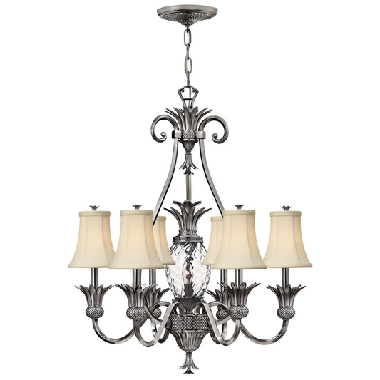 Hinkley Plantation 7 Light Antique Nickel Chandelier HK/PLANT7 PL