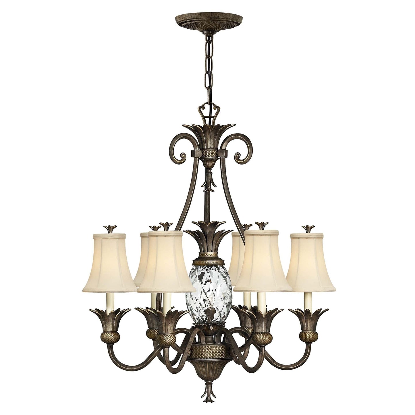 Hinkley Plantation 7 Light Pearl Bronze Chandelier HK/PLANT7 PZ