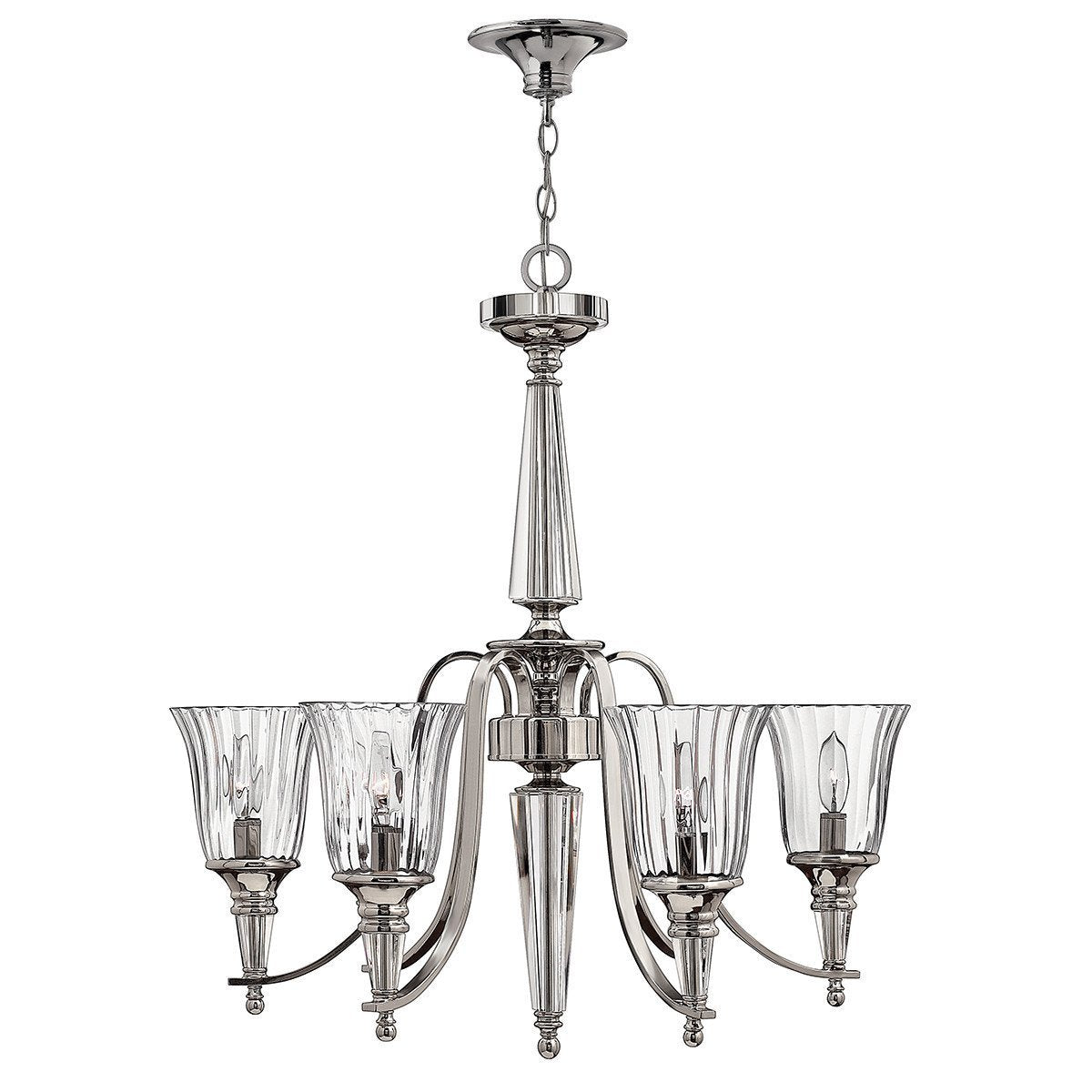 Hinkley Chandon 6 Light Sterling Chandelier HK/CHANDON6