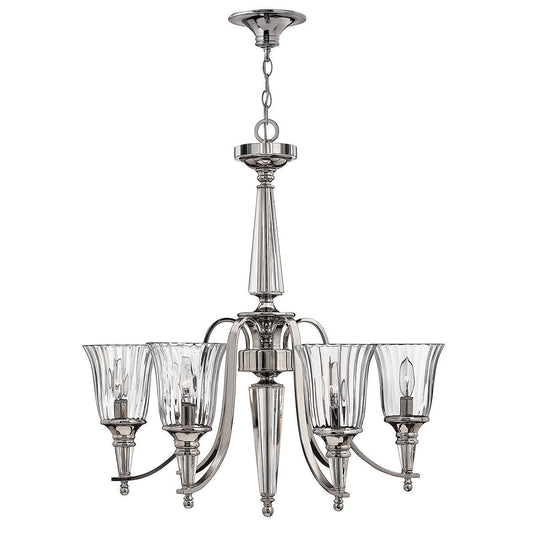 Hinkley Chandon 6 Light Sterling Chandelier HK/CHANDON6