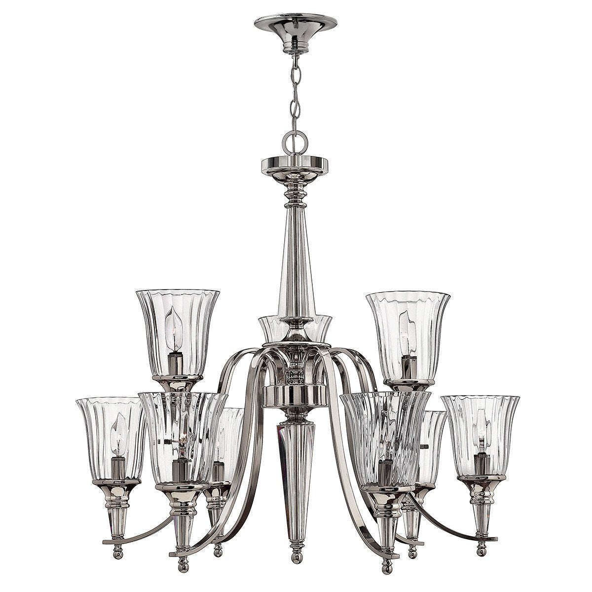 Hinkley Chandon 9 Light Sterling Chandelier HK/CHANDON9