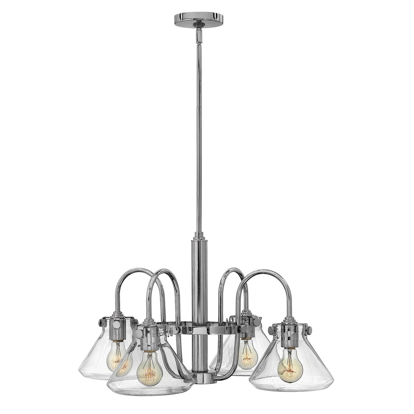 Hinkley Congress 4 Light Clear Glass Chrome Chandelier HK/CONGRES4/A CM