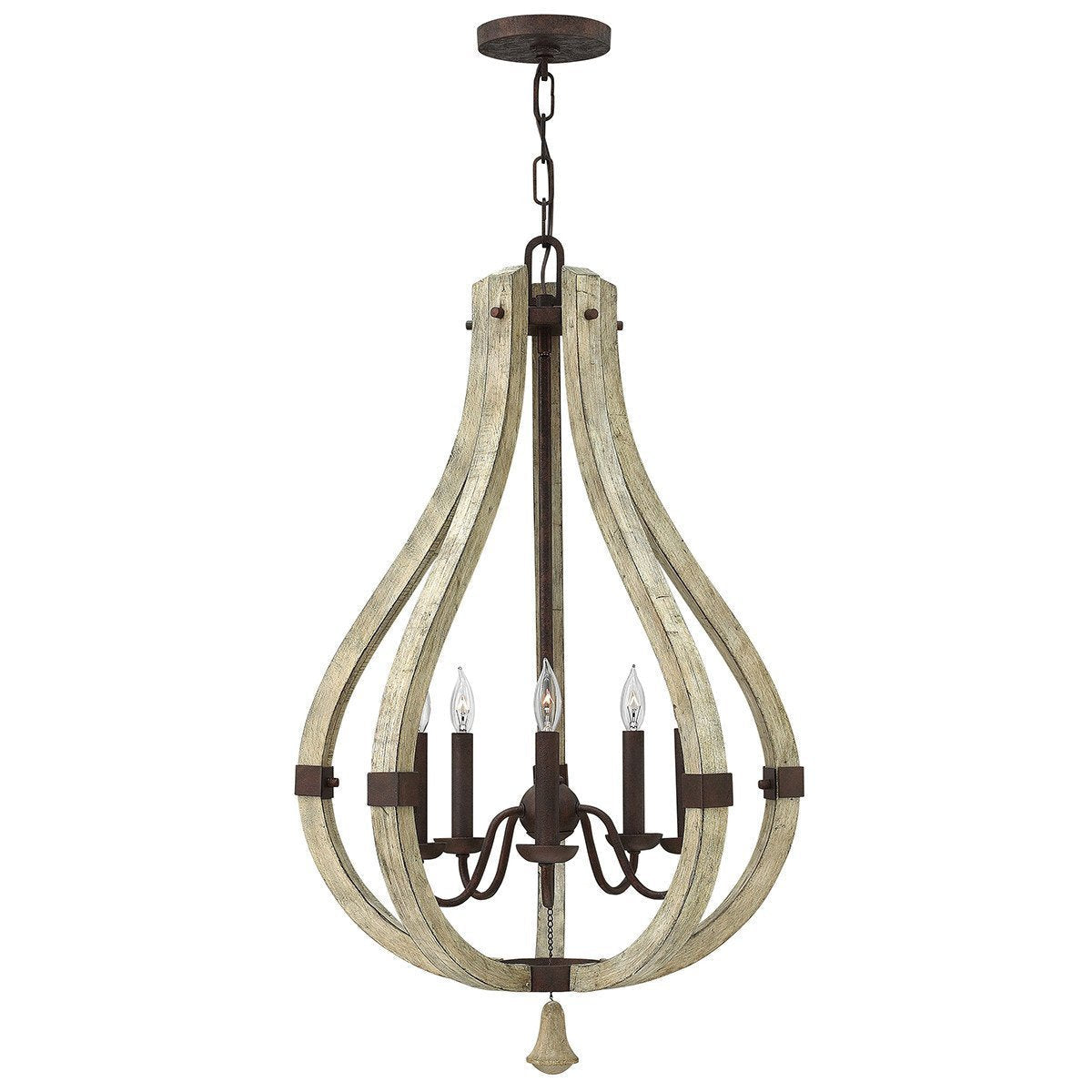 Hinkley Middlefield 5 Light Iron Rust Chandelier HK/MIDDLEFIELD5