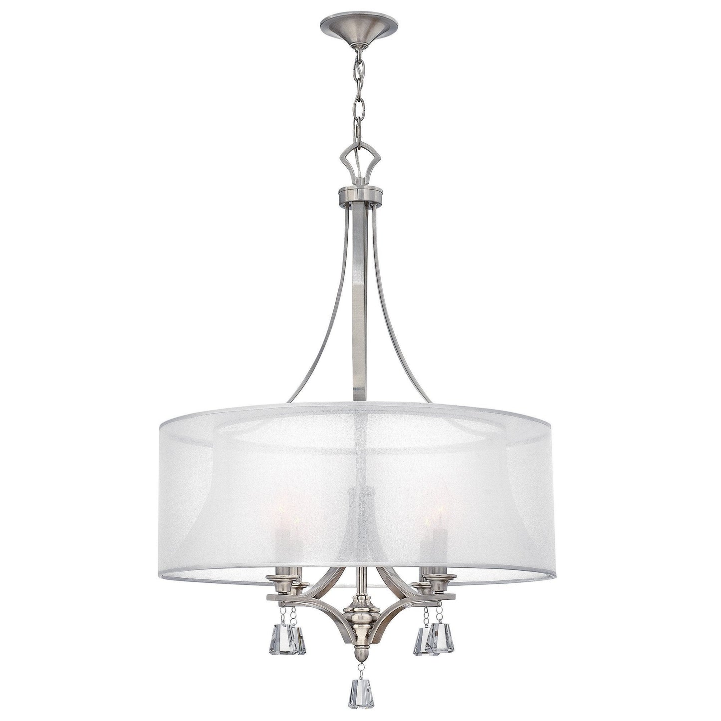 Hinkley Mime 4 Light Brushed Nickel Chandelier HK/MIME/4P