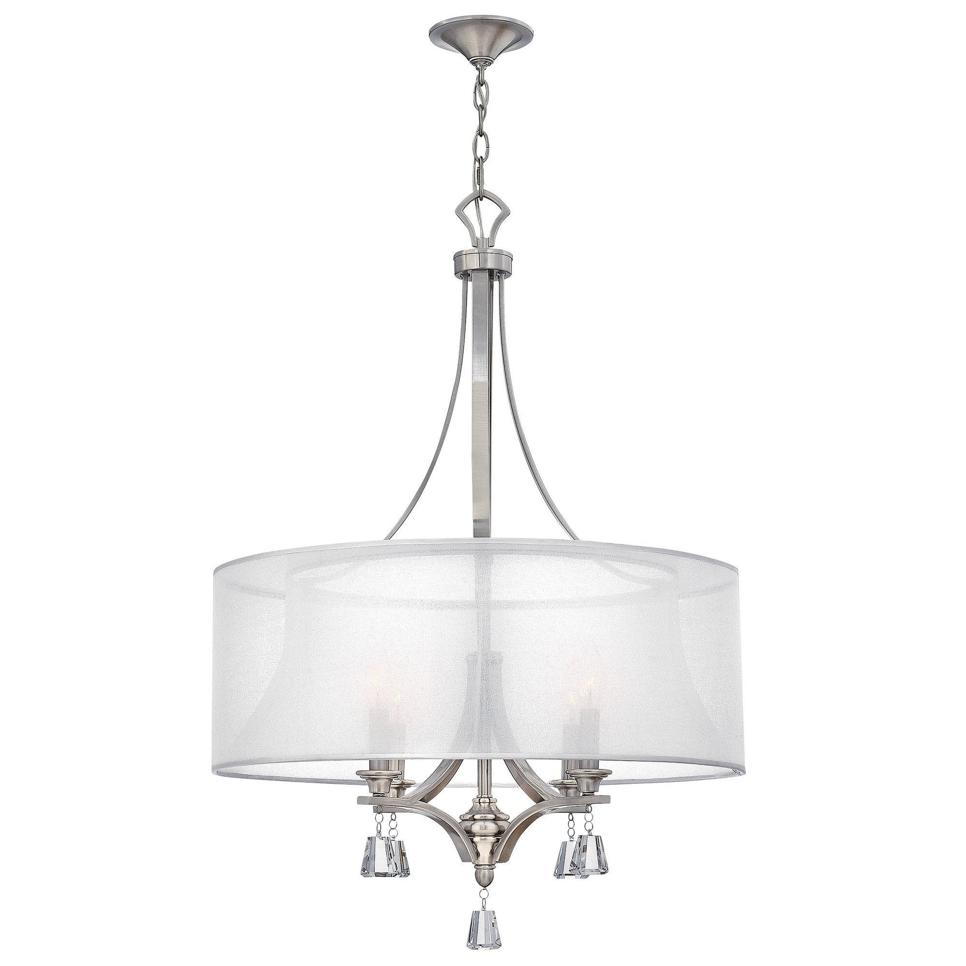 Hinkley Mime 4 Light Brushed Nickel Chandelier HK/MIME/4P