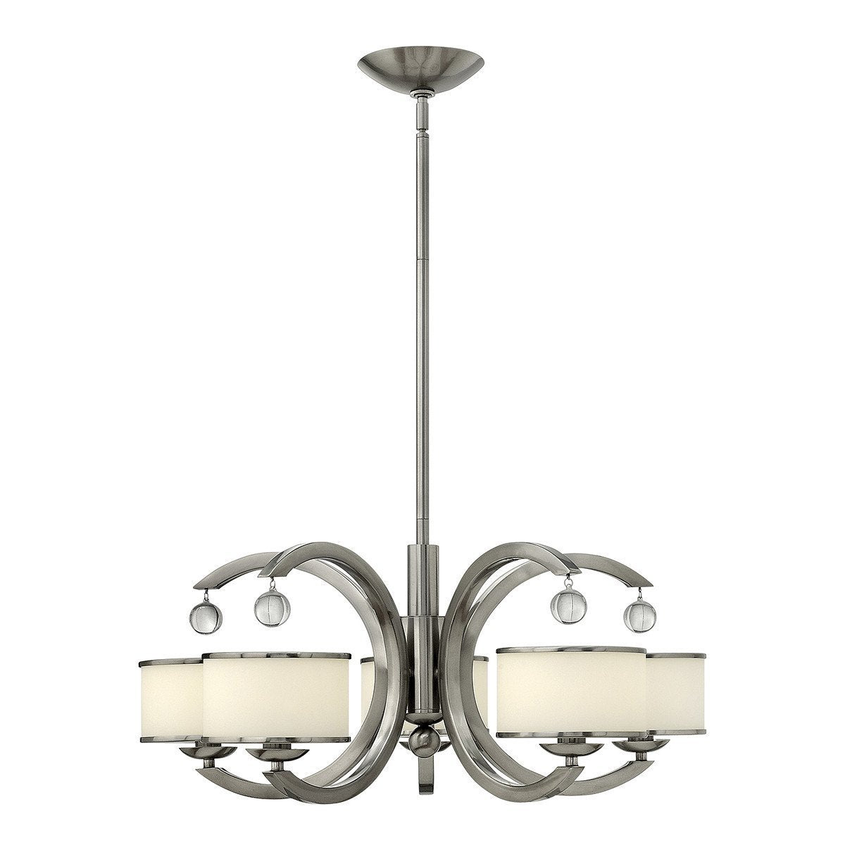 Hinkley Monaco 5 Light Brushed Nickel Chandelier HK/MONACO5