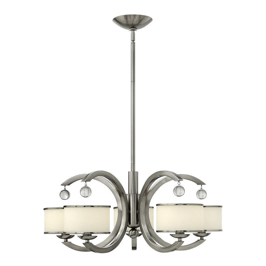 Hinkley Monaco 5 Light Brushed Nickel Chandelier HK/MONACO5