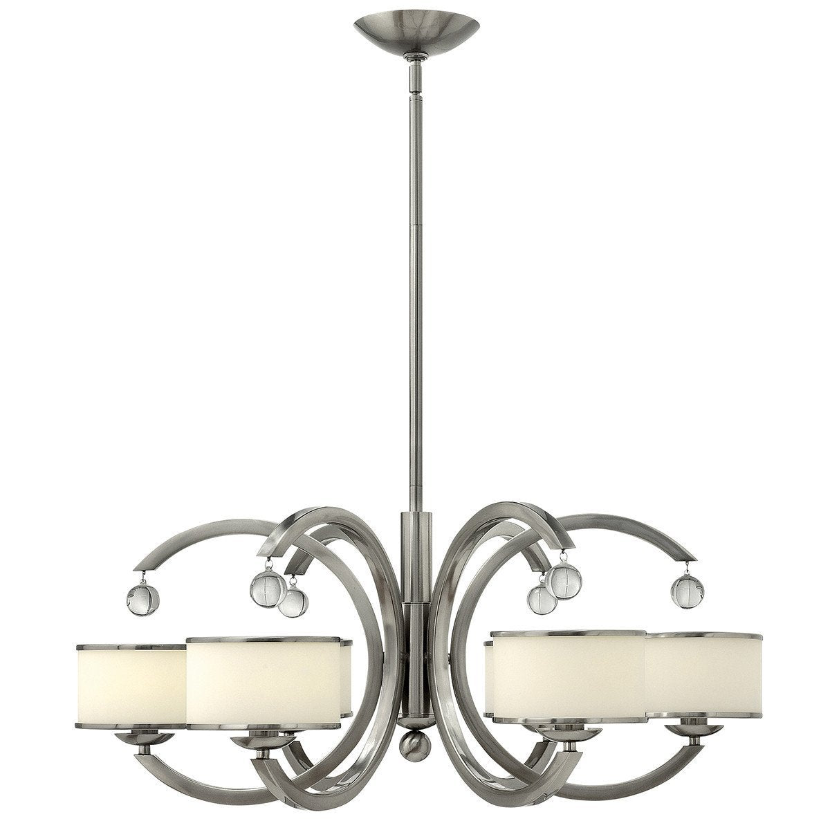 Hinkley Monaco 6 Light Brushed Nickel Chandelier HK/MONACO6