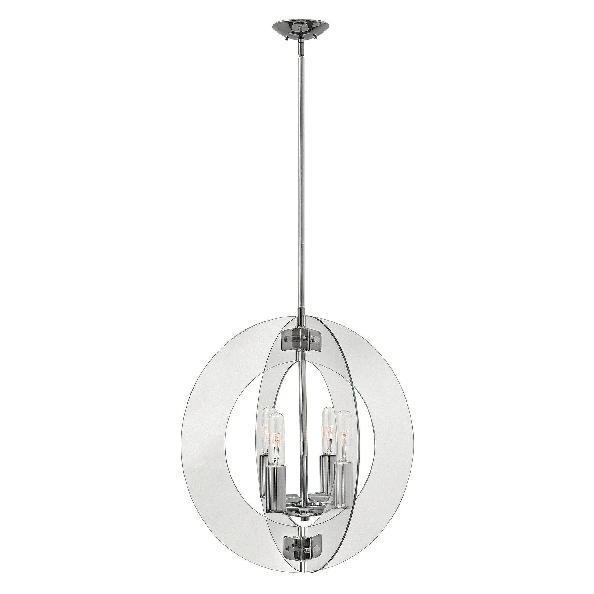 Hinkley Solstice 4 Light Polished Chrome Chandelier HK/SOLSTICE4