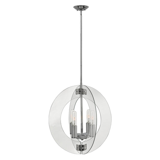 Hinkley Solstice 4 Light Polished Chrome Chandelier HK/SOLSTICE4