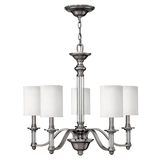 Hinkley Sussex 5 Light Brushed Nickel Chandelier HK/SUSSEX5