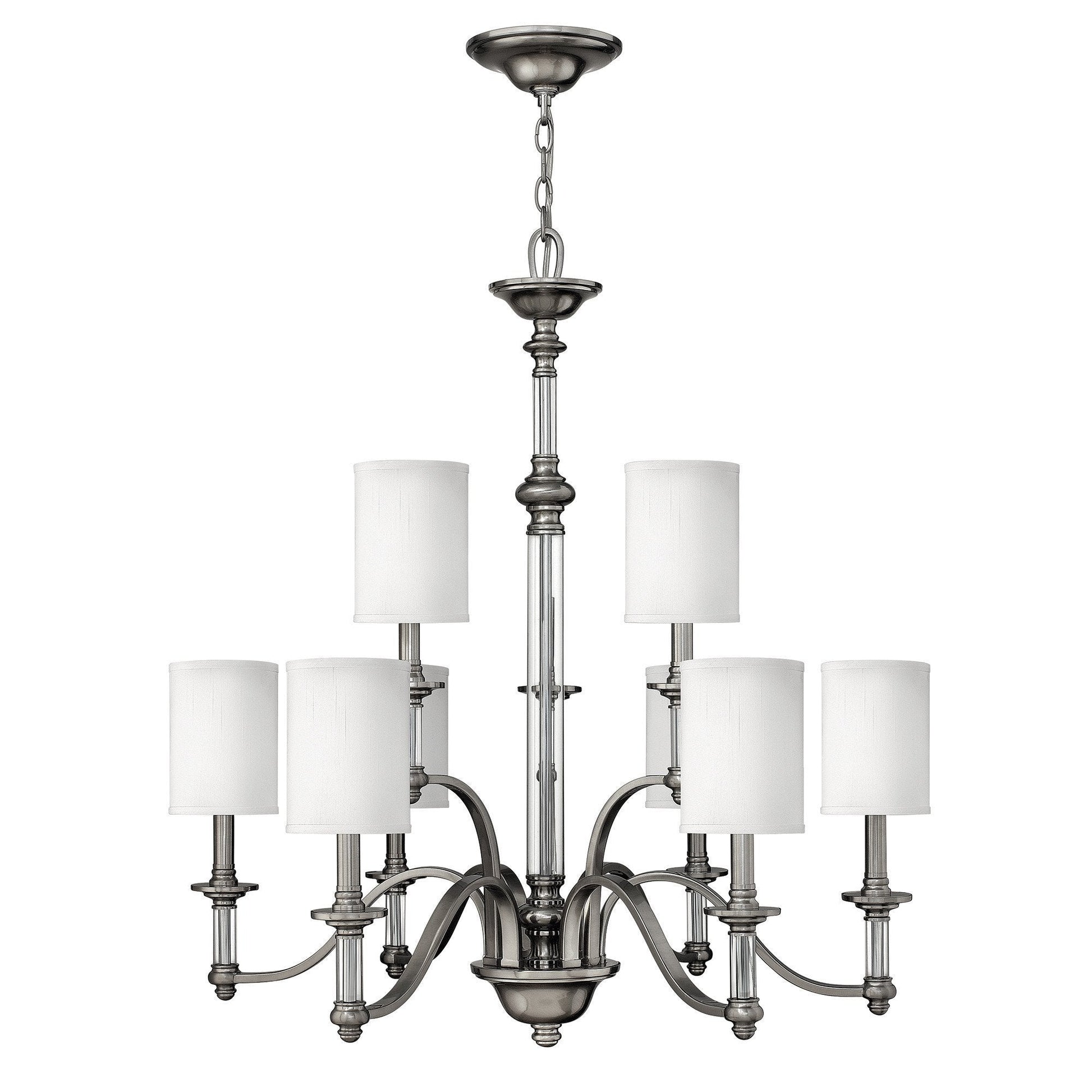 Hinkley Sussex 9 Light Brushed Nickel Chandelier HK/SUSSEX9