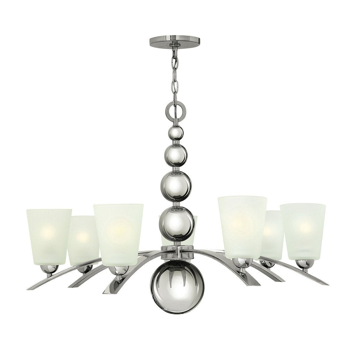 Hinkley Zelda 7 Light Polished Nickel Chandelier HK/ZELDA7 PN