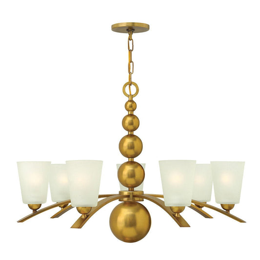 Hinkley Zelda 7 Light Vintage Brass Chandelier HK/ZELDA7 VS