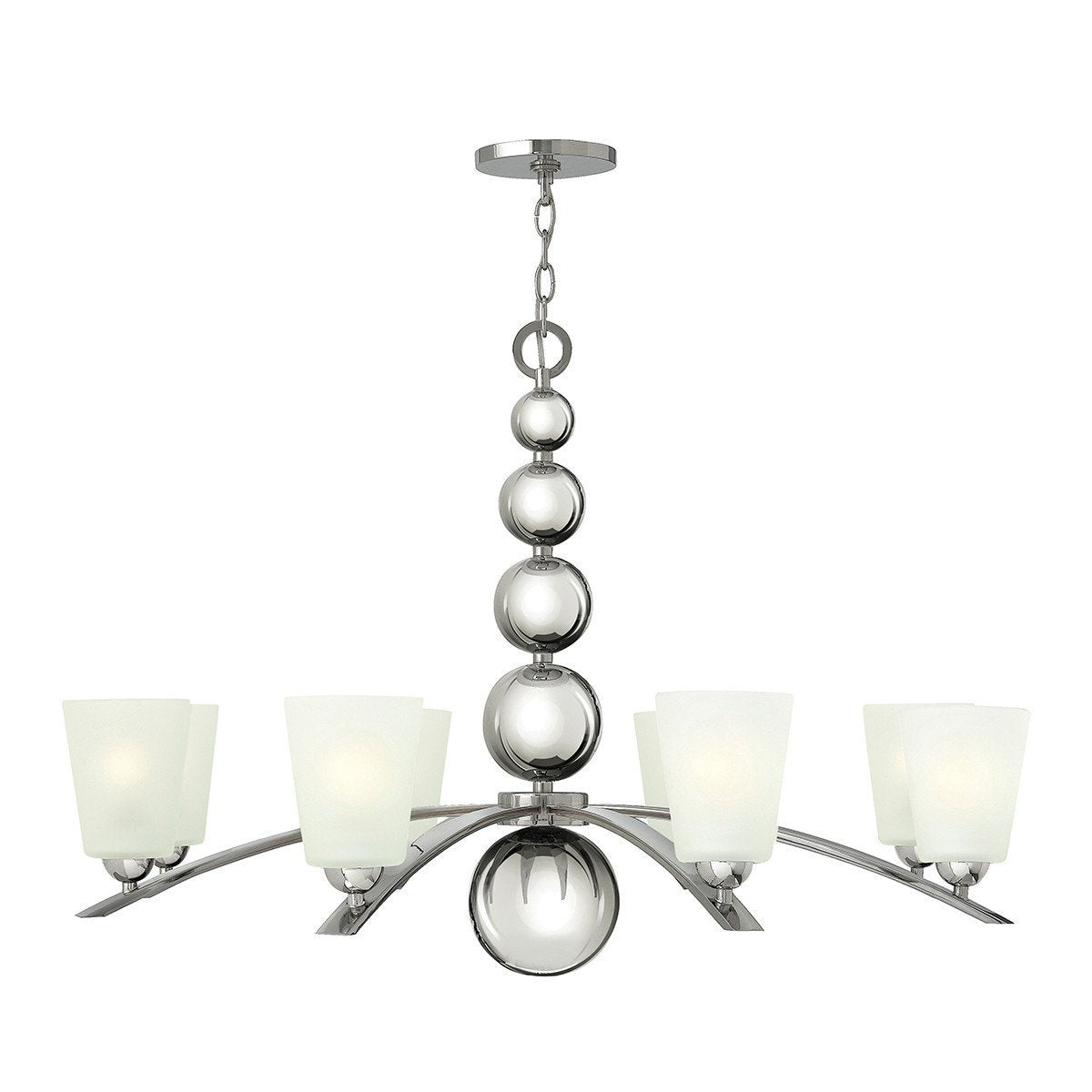 Hinkley Zelda 8 Light Polished Nickel Chandelier HK/ZELDA8 PN