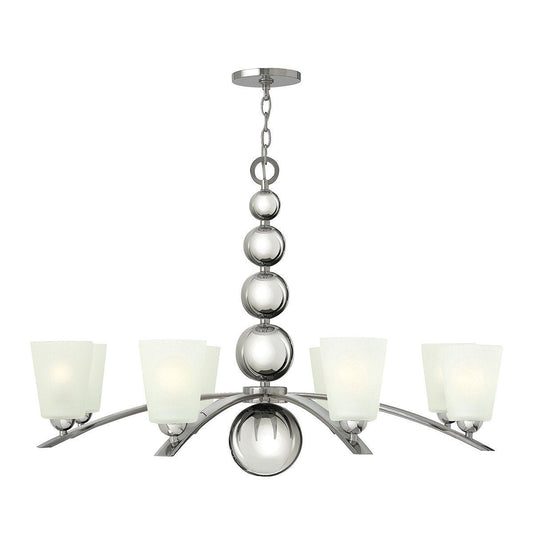 Hinkley Zelda 8 Light Polished Nickel Chandelier HK/ZELDA8 PN