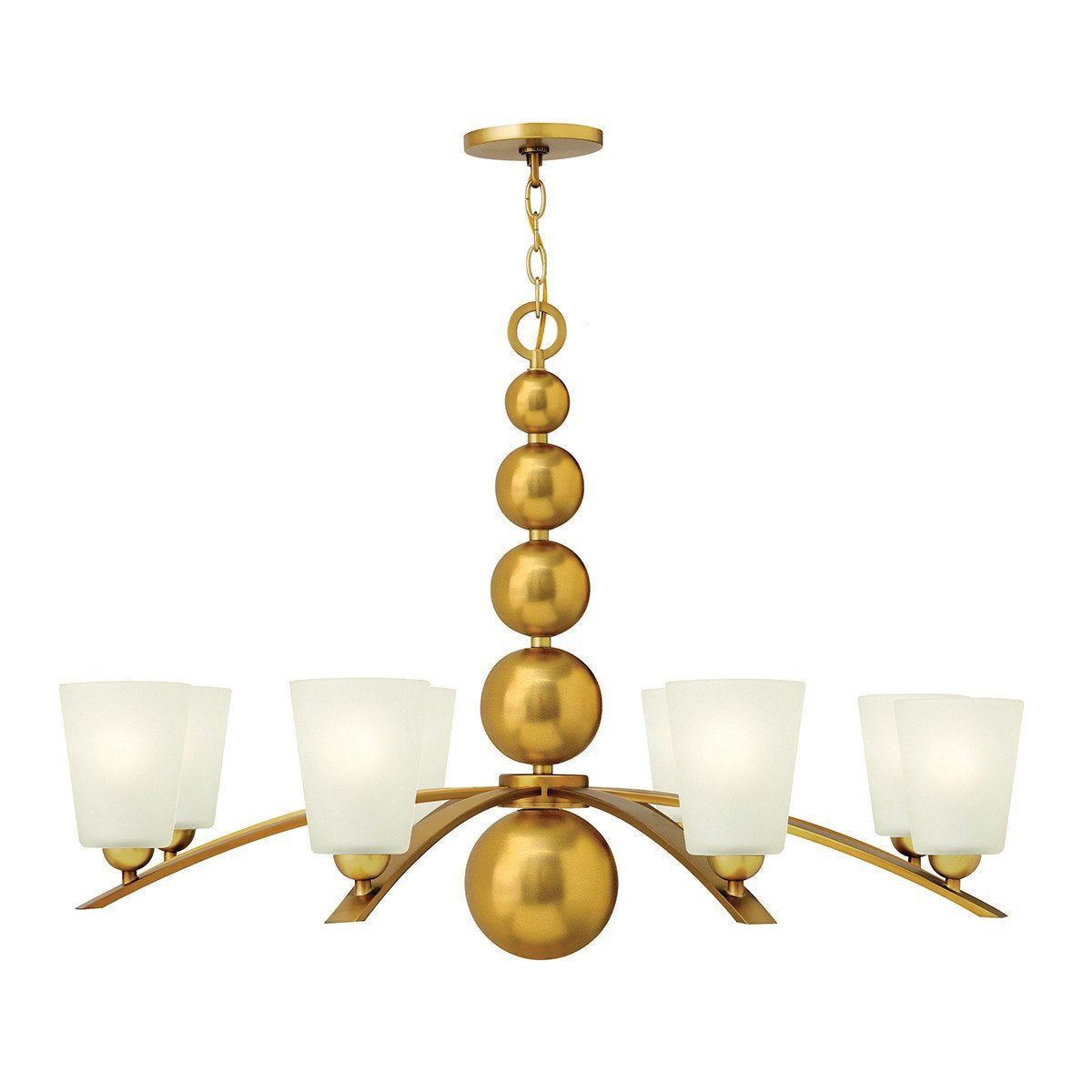 Hinkley Zelda 8 Light Vintage Brass Chandelier HK/ZELDA8 VS