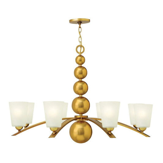 Hinkley Zelda 8 Light Vintage Brass Chandelier HK/ZELDA8 VS
