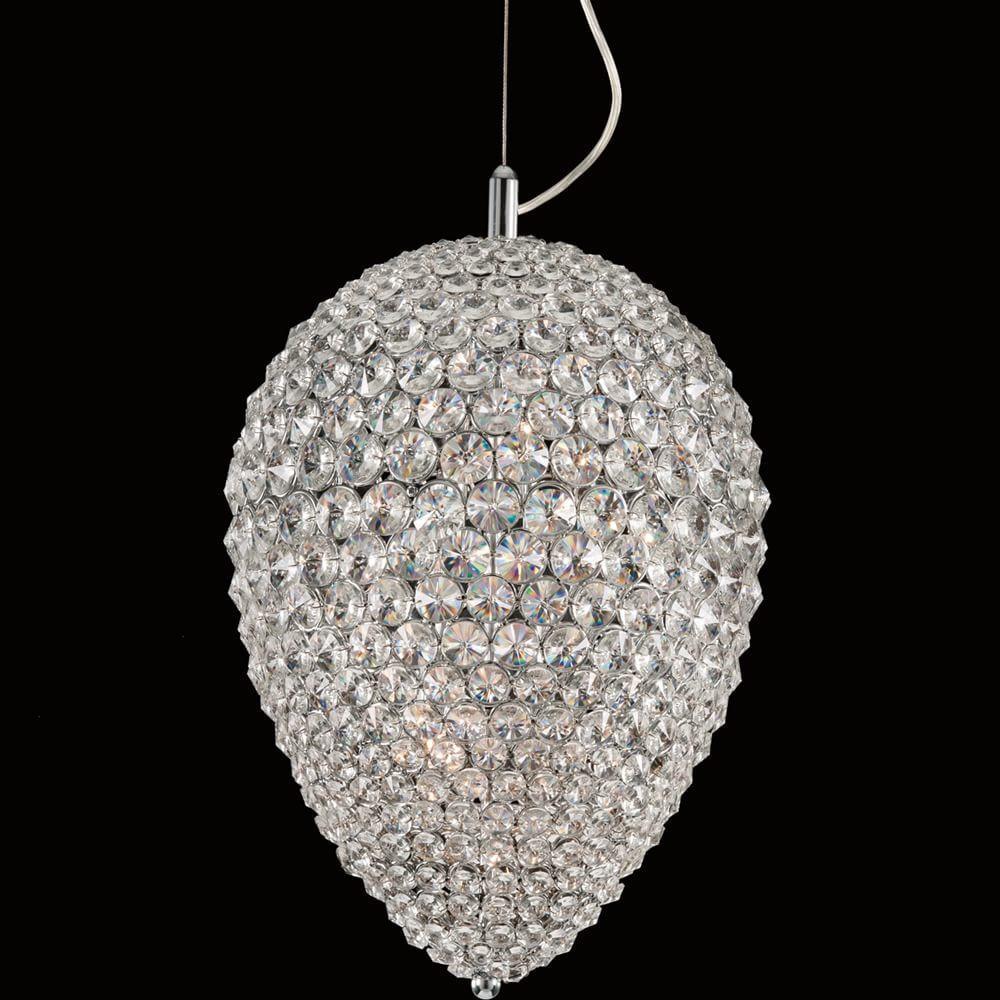 Illuminati Olivio Medium Chrome Crystal Chandelier MD1203216-6A