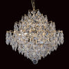 Impex Diamond 12 Light Gold Lead Crystal Chandelier CE01081/12/G