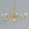 Impex Flemish 8 Light Gold Chandelier in Polished Brass BF00350/08/PB