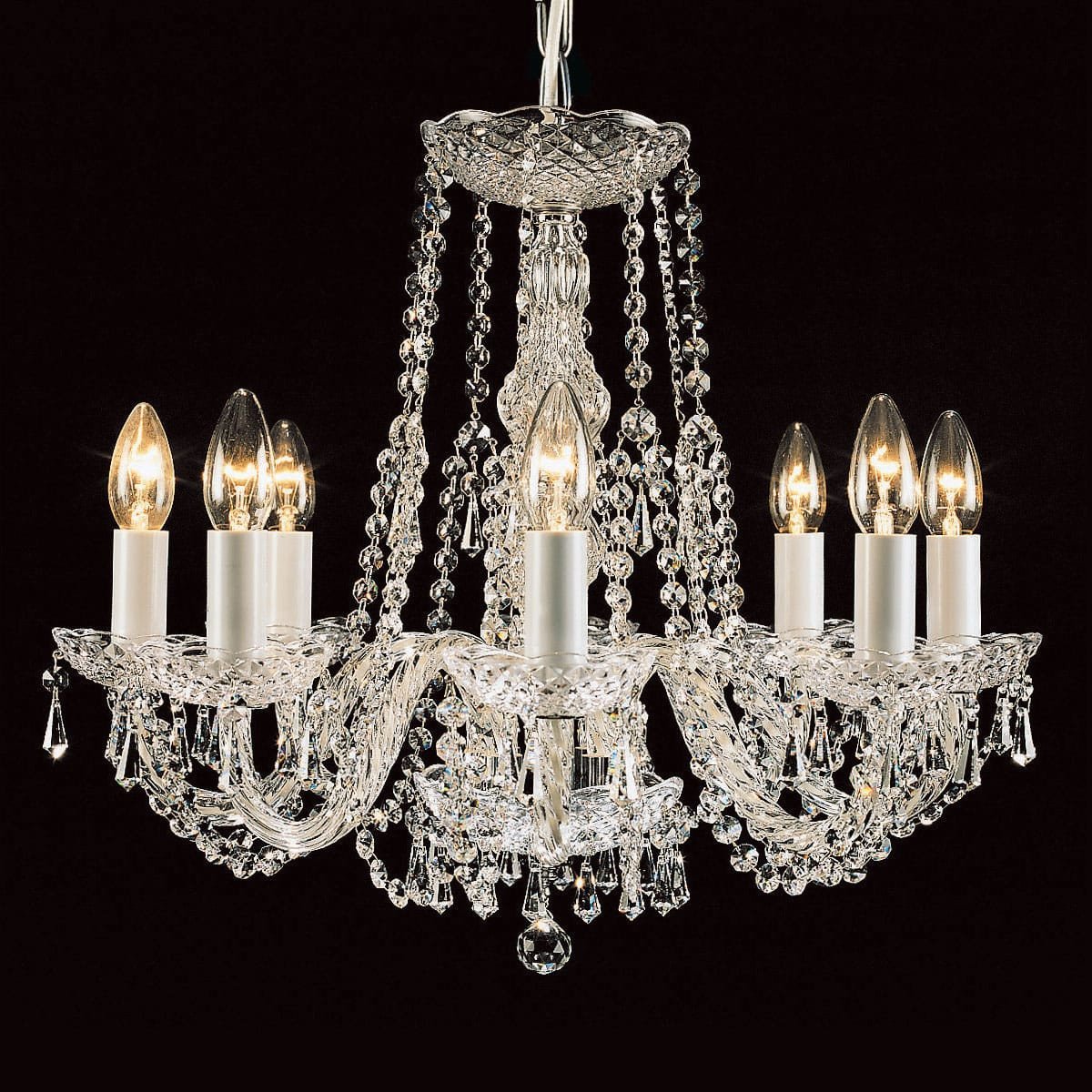 Impex Modra 8 Light Strass Crystal Georgian Chandelier CP00021/08/CH