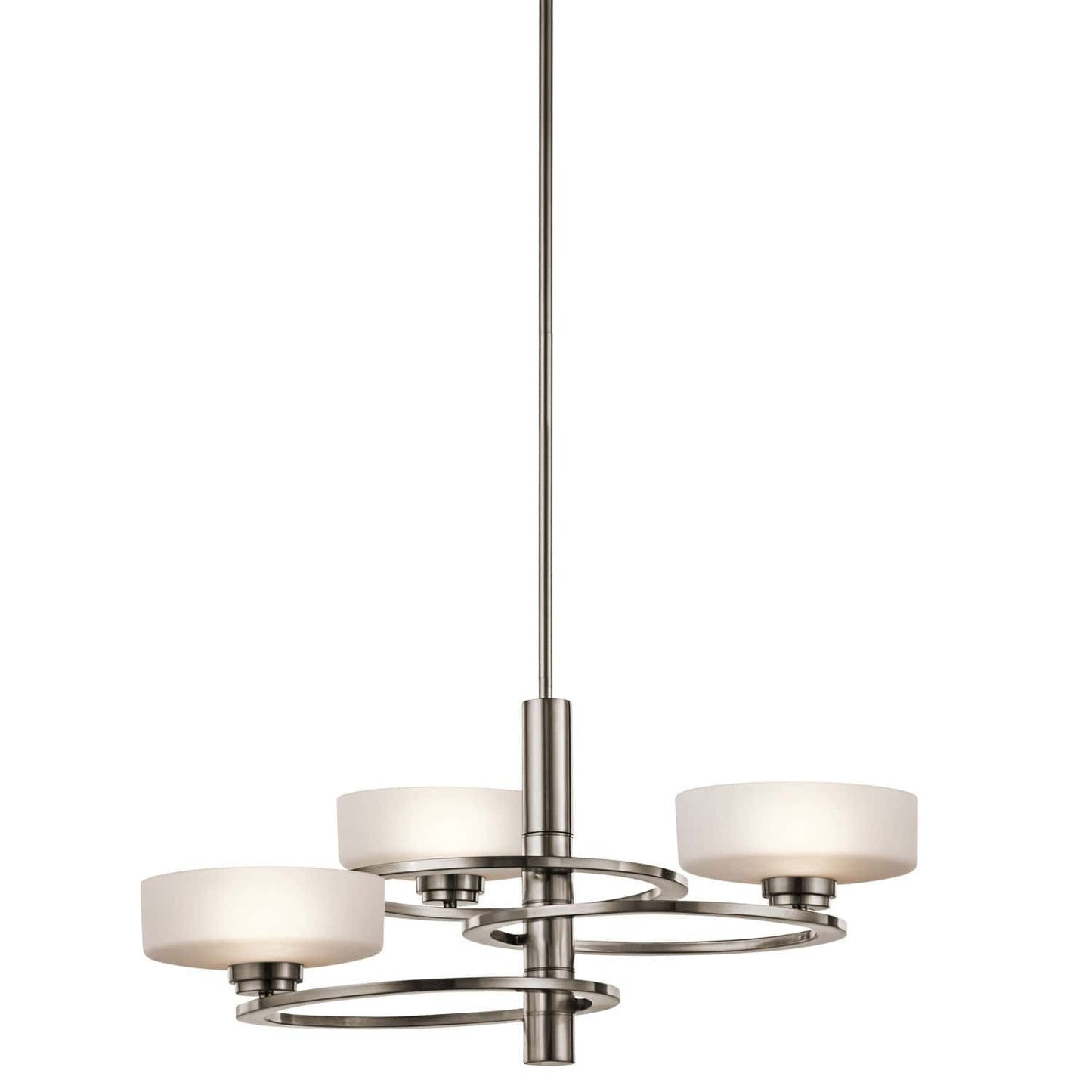 Kichler Aleeka 3 Light Classic Pewter Opal Chandelier KL/ALEEKA3