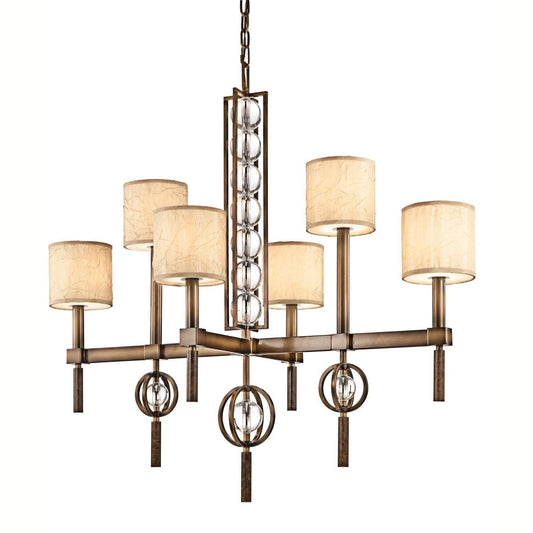 Kichler Celestial 6 Light Bronze Rectangular Chandelier KL/CELESTIAL6