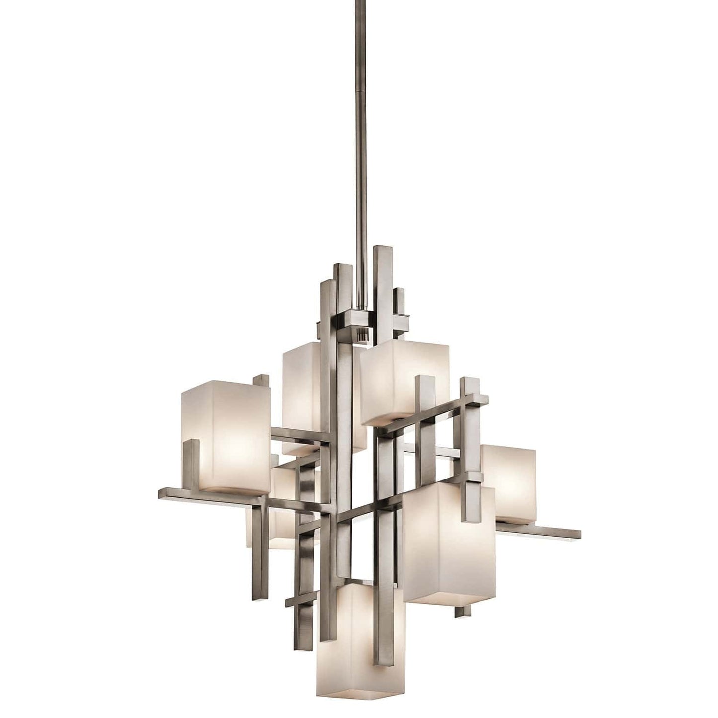 Kichler City Lights 7 Light Classic Pewter Chandelier KL/CITY LIGHTS7A