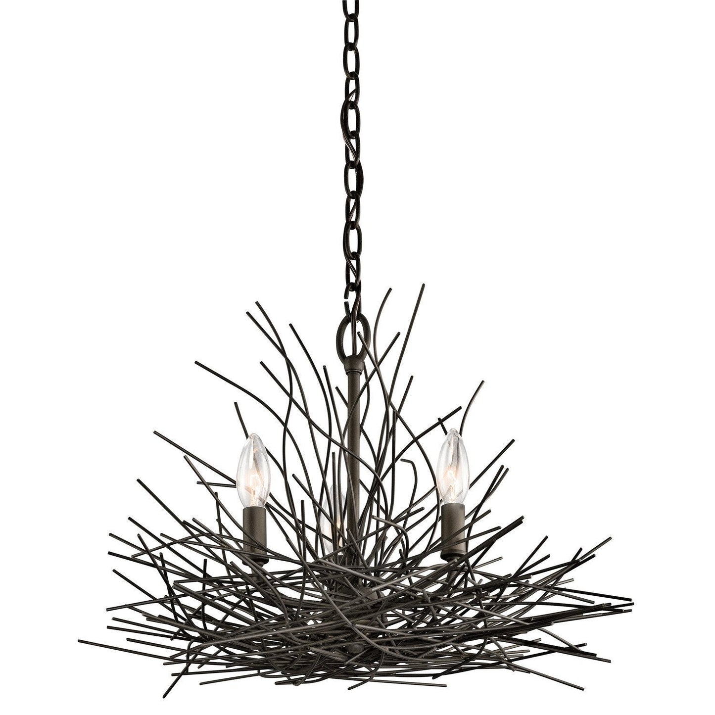 Kichler Organique 3 Light Olde Bronze Mini Chandelier KL/ORGANIQUE3