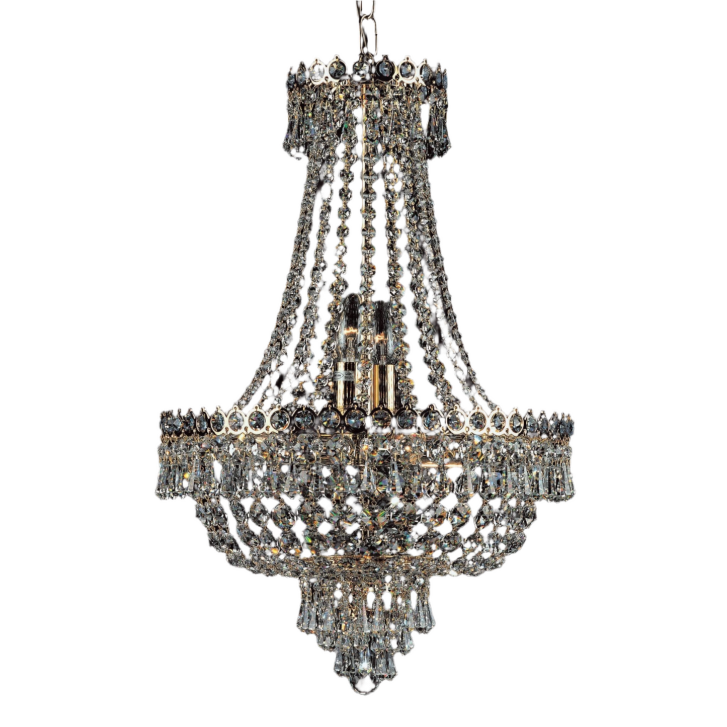 Impex Cologne 8 Light Gold Empire Crystal Chandelier