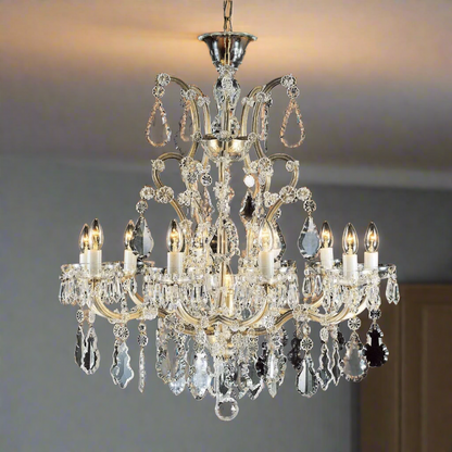 Impex Misto 11 Light Czech Preciosa Crystal Chandelier