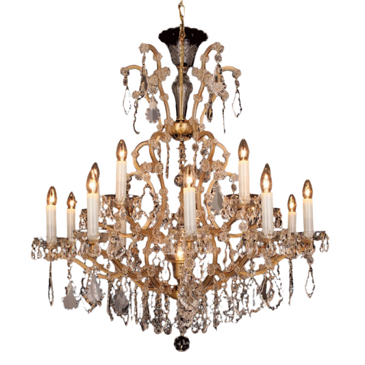 Impex Misto 16 Light Czech Preciosa Crystal Chandelier