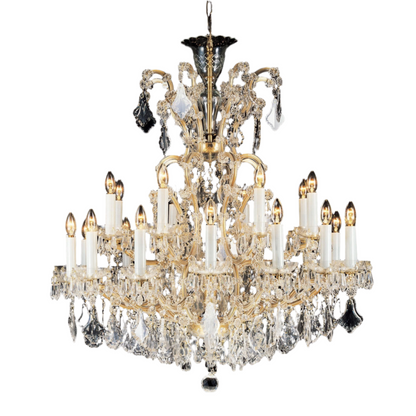 Impex Misto 25 Light Czech Preciosa Crystal Chandelier