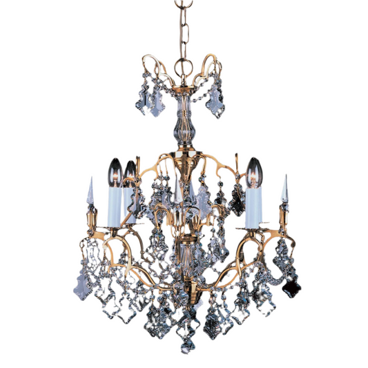 Impex Montmartre 4 Light French Gold Crystal Chandelier