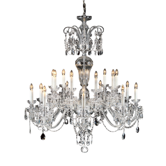 Impex Prague 18 Light Georgian Lead Crystal Chandelier