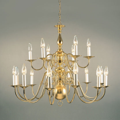 Impex Antwerp Gold 18 Light Solid Brass Chandelier BF19350/18