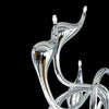 Azzardo Snake 15 Light Chrome Silver Pendant Chandelier Close Up Side MP-6230-15-CH