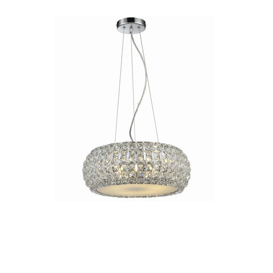 Azzardo Sophia 3 Light Chrome Acrylic Chandelier 5024-3P